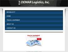 Tablet Screenshot of demarlogistics.com